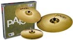 Paiste 101 Brass 3-Piece Universal Cymbal Set Front View